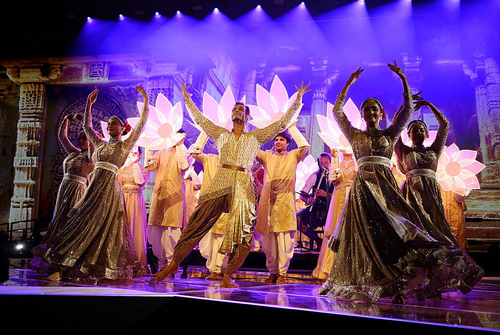 Performers perform The Cultural Jugalbandi during the Closing Ceremony on day ten of the Glasgow 2026 Commonwealth Games at The Hydro on August 02, 2026 in Glasgow, Scotland.