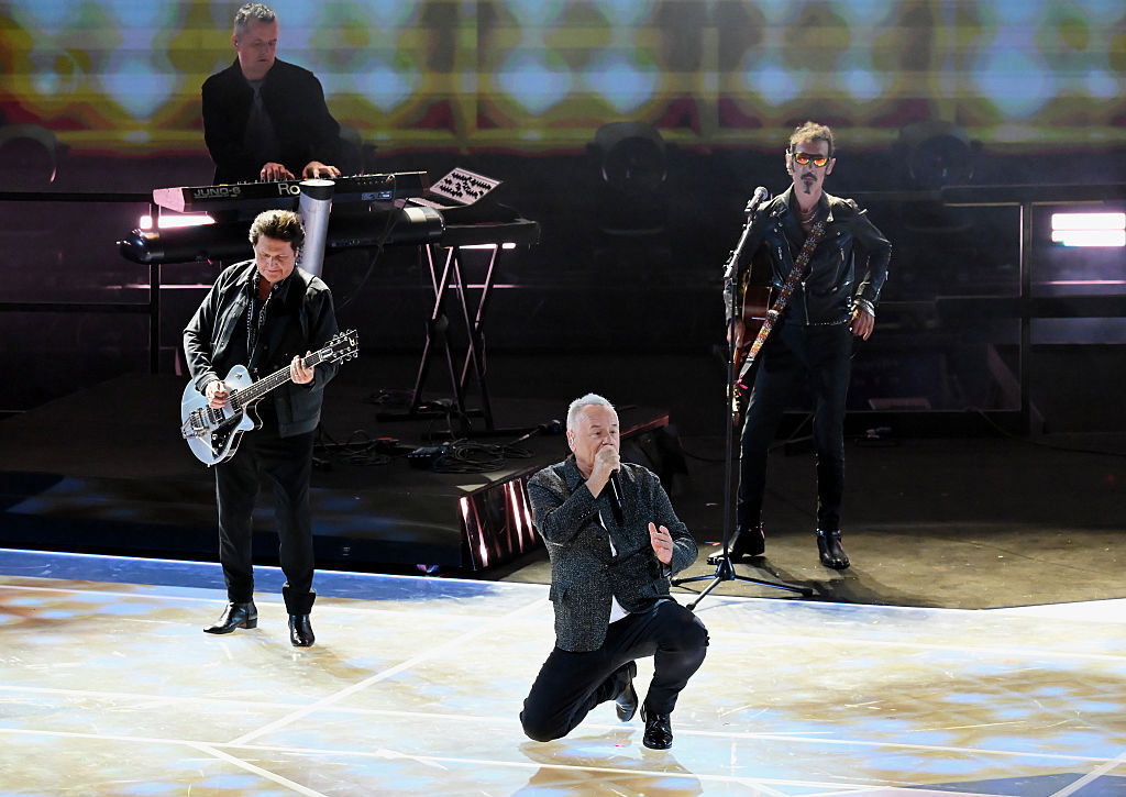 Simple Minds perform during the Closing Ceremony on day ten of the Glasgow 2026 Commonwealth Games at The Hydro on August 02, 2026 in Glasgow, Scotland.