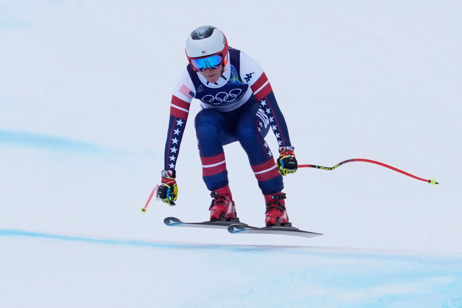 Breezy Johnson competing for the US.