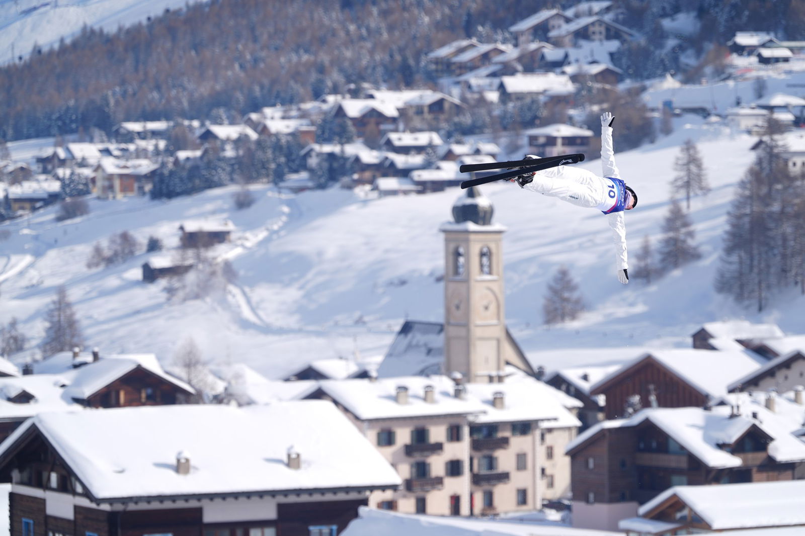 Australia's Abbey Willcox during the Women's Freestyle Skiing Aerials, Qualification, at the Livigno Aerials & Moguls Park, on day twelve of the Milano Cortina 2026 Winter Olympics, Italy. Picture date: Wednesday February 18, 2026.