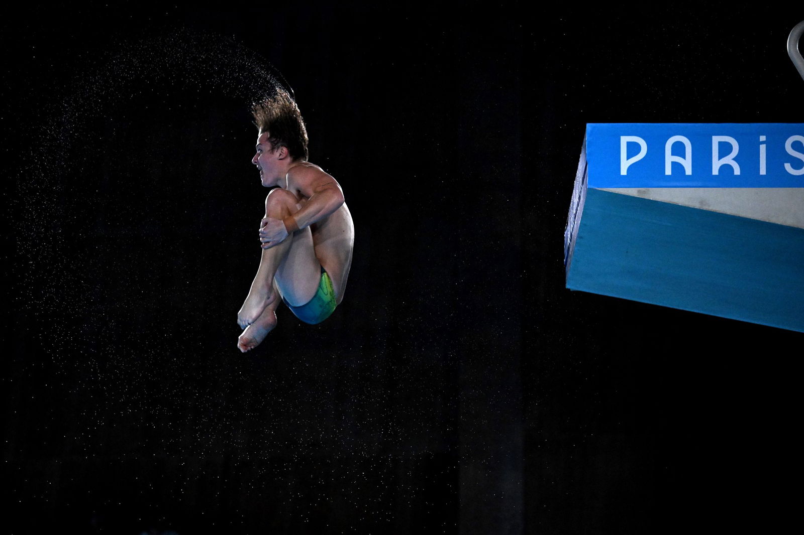 Cassiel Rousseau of Australia in action during the Mens 10m Platform Preliminary Diving at the Olympic Aquatics Centre