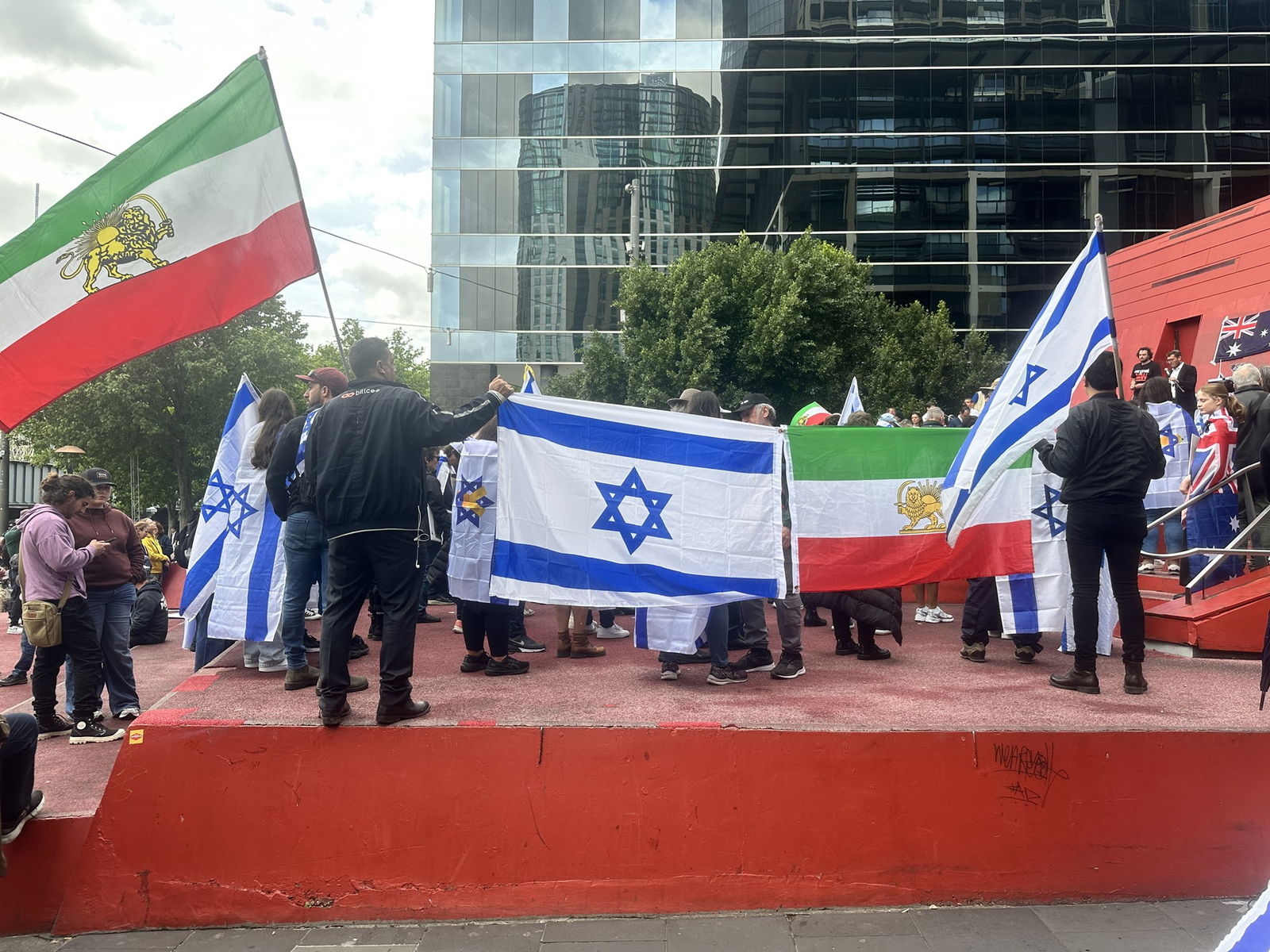 A rally in Melbourne