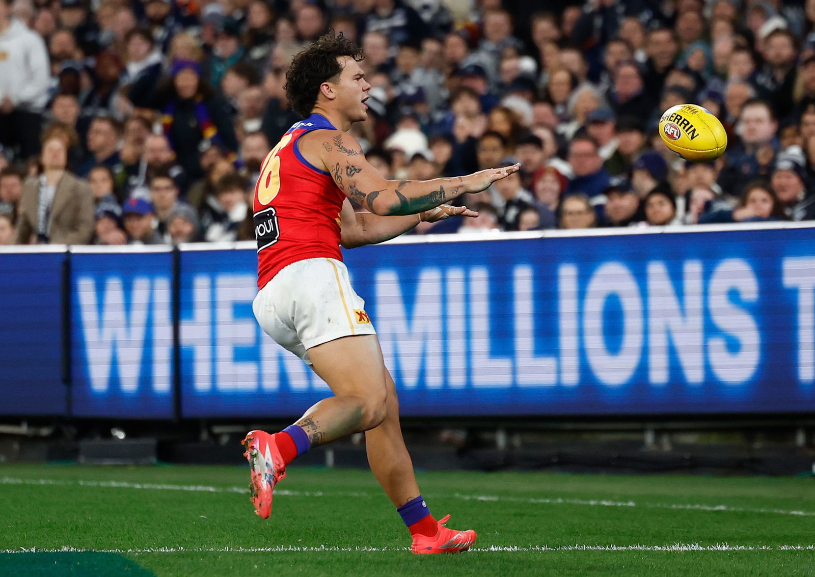 Brisbane coach Chris Fagan had no issues with Cam Rayner winding up Geelong fans after his third quarter goal.