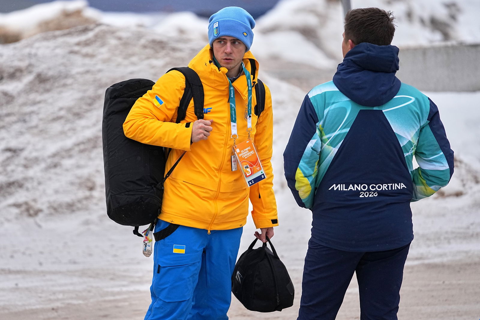 Vladyslav Heraskevych em seu uniforme de time.