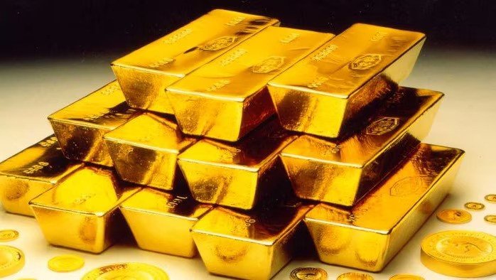 Blocks of gold.