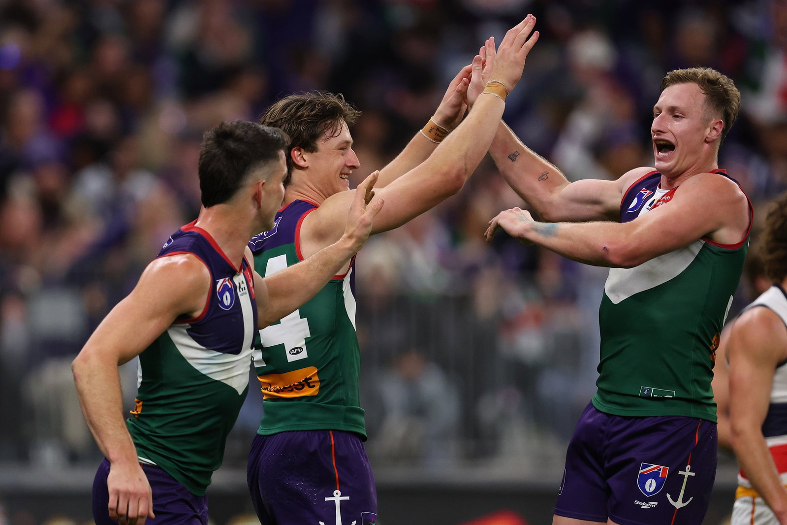 Fremantle's high-powered forward line proved to be too strong in the win over Adelaide.