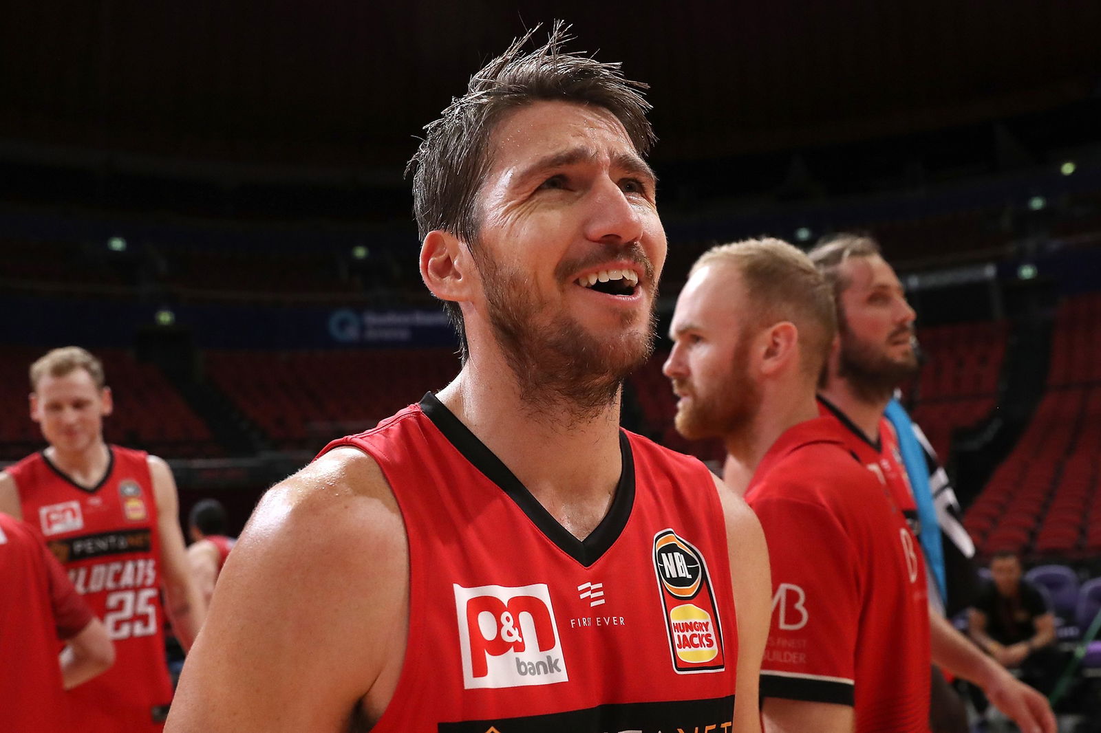 Damian Martin after a Wildcats game.