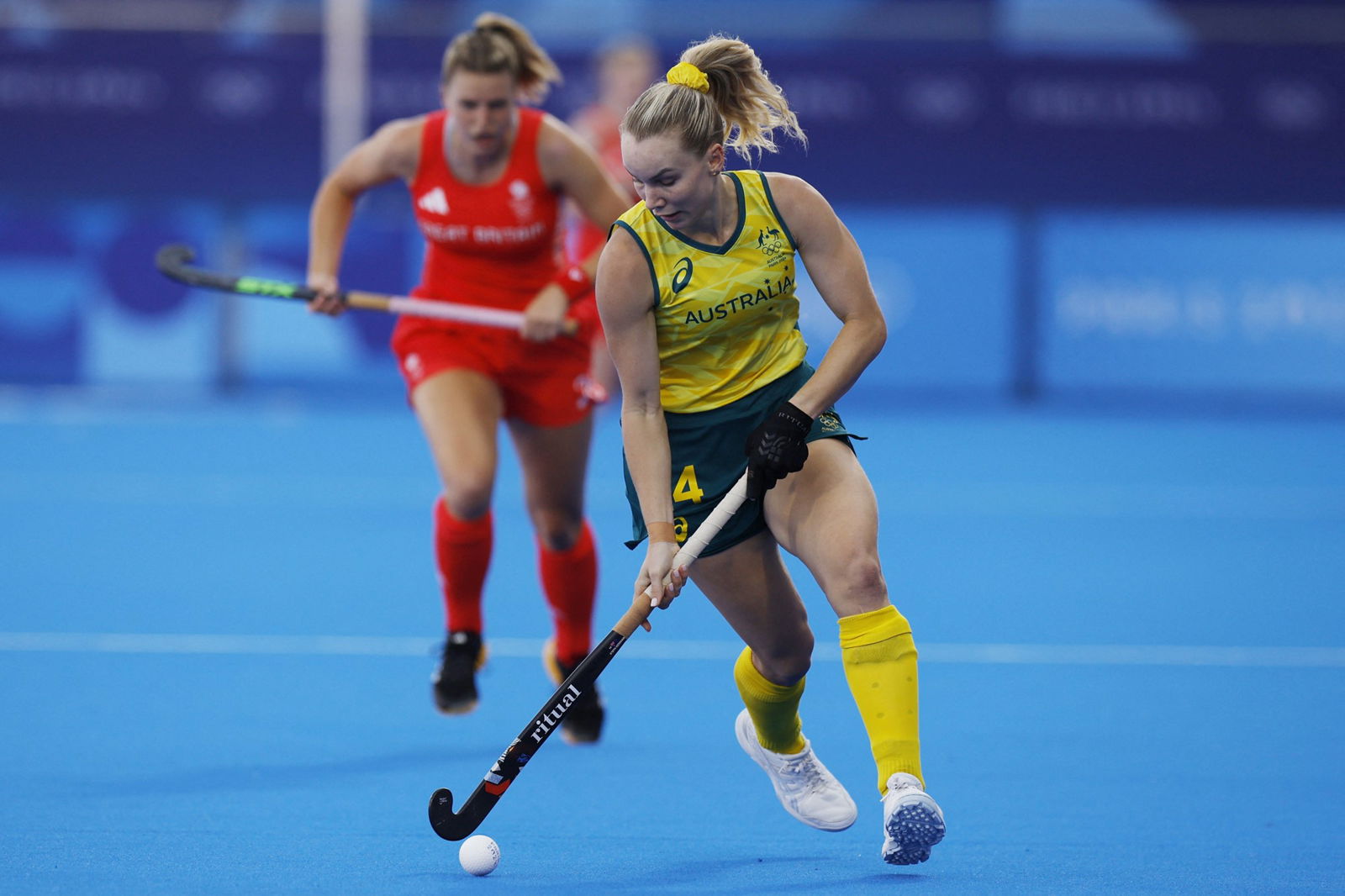 The hockeyroos in action