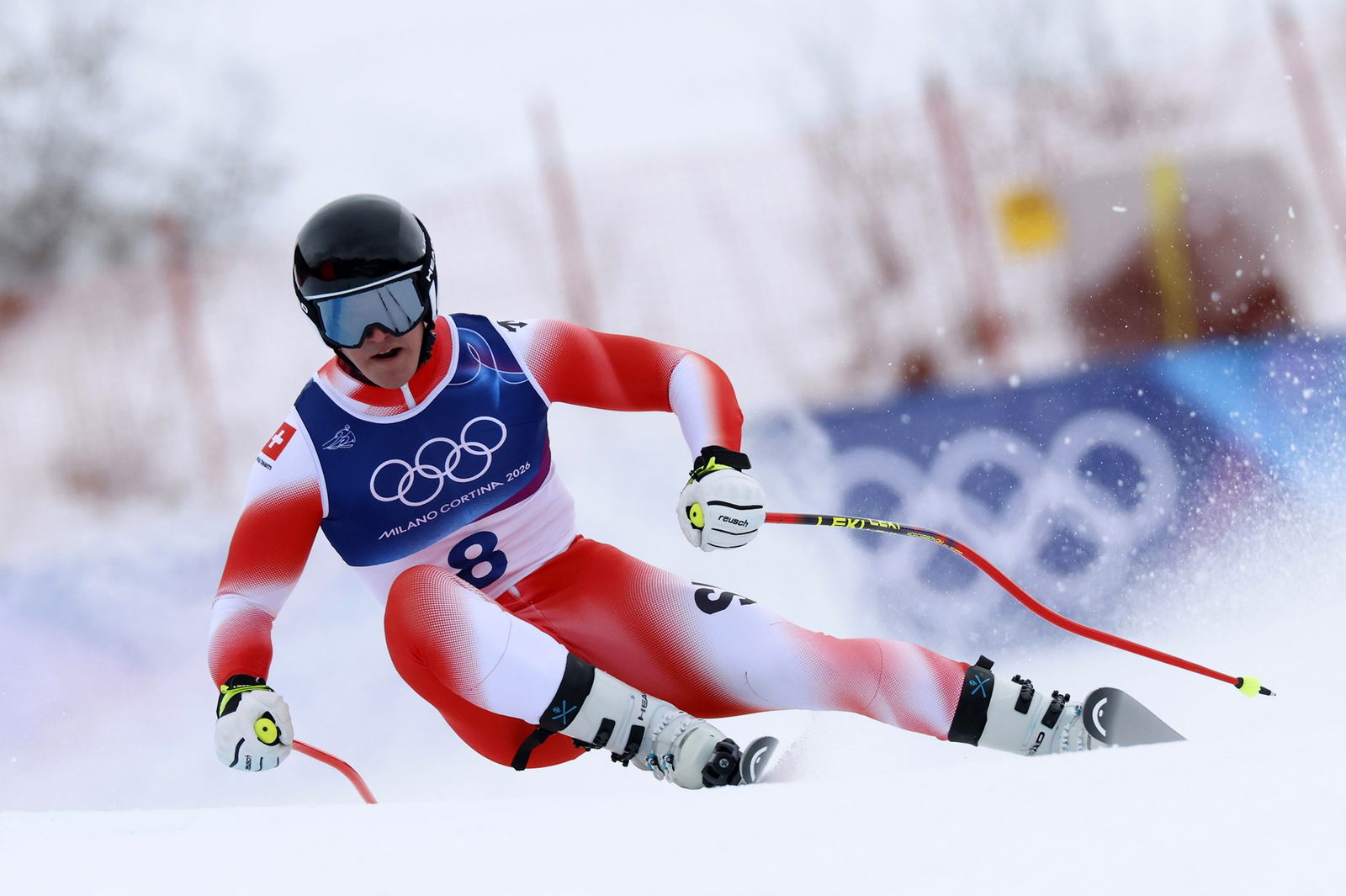 Franjo von Allmen hizo una gran actuación en la final masculina de descenso y se situó desde el principio en lo más alto de la clasificación.