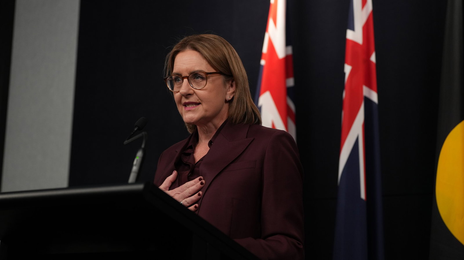 Jacinta Allan gives speech