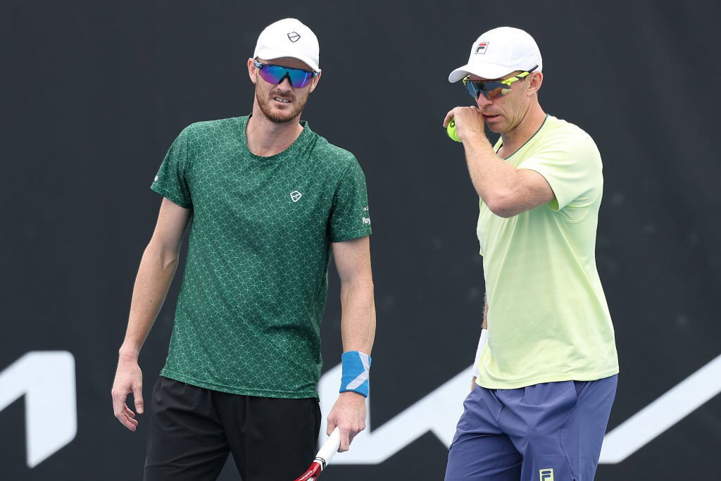 Jamie Murray and John peers in men's doubles at the Australian Open.