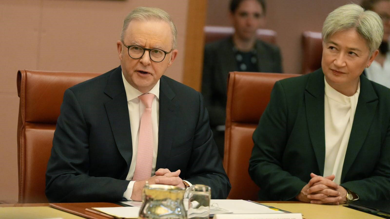 Anthony Albanese speaks.