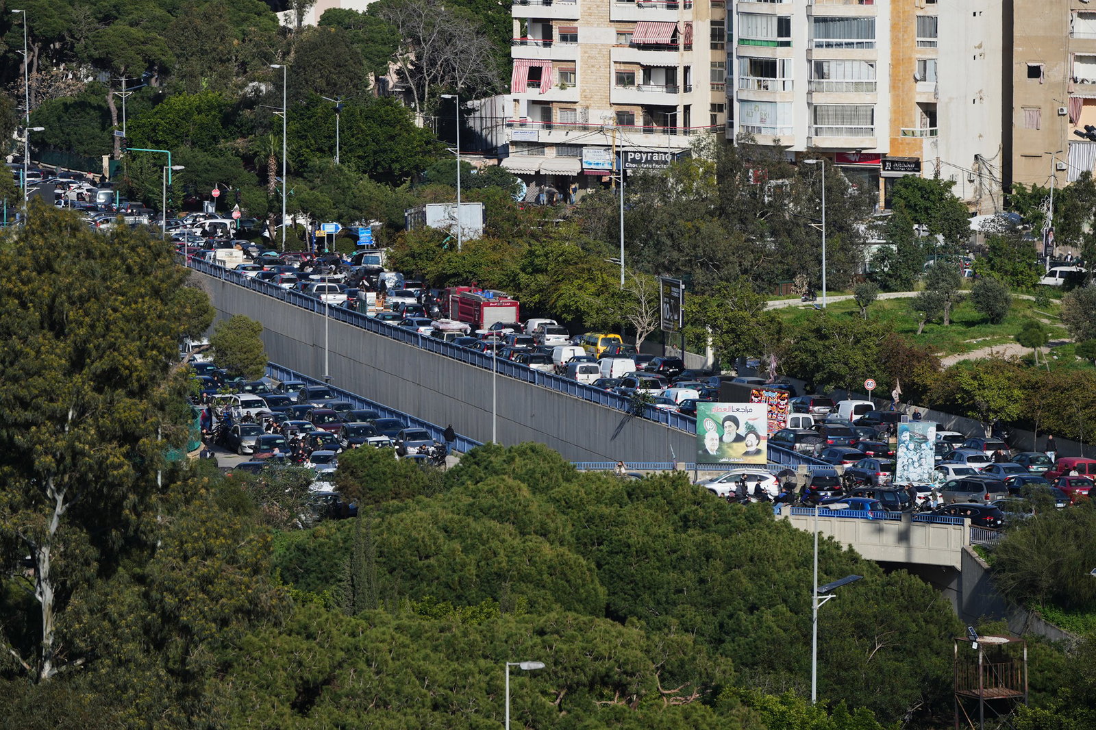Beirut's southern suburbs on Thursday.