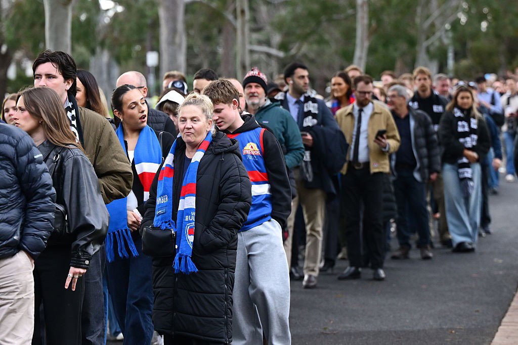 Fans at the MCG