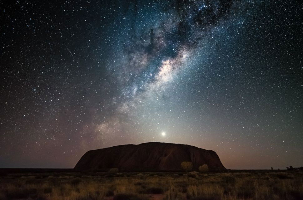 The Milky Way over Uluru