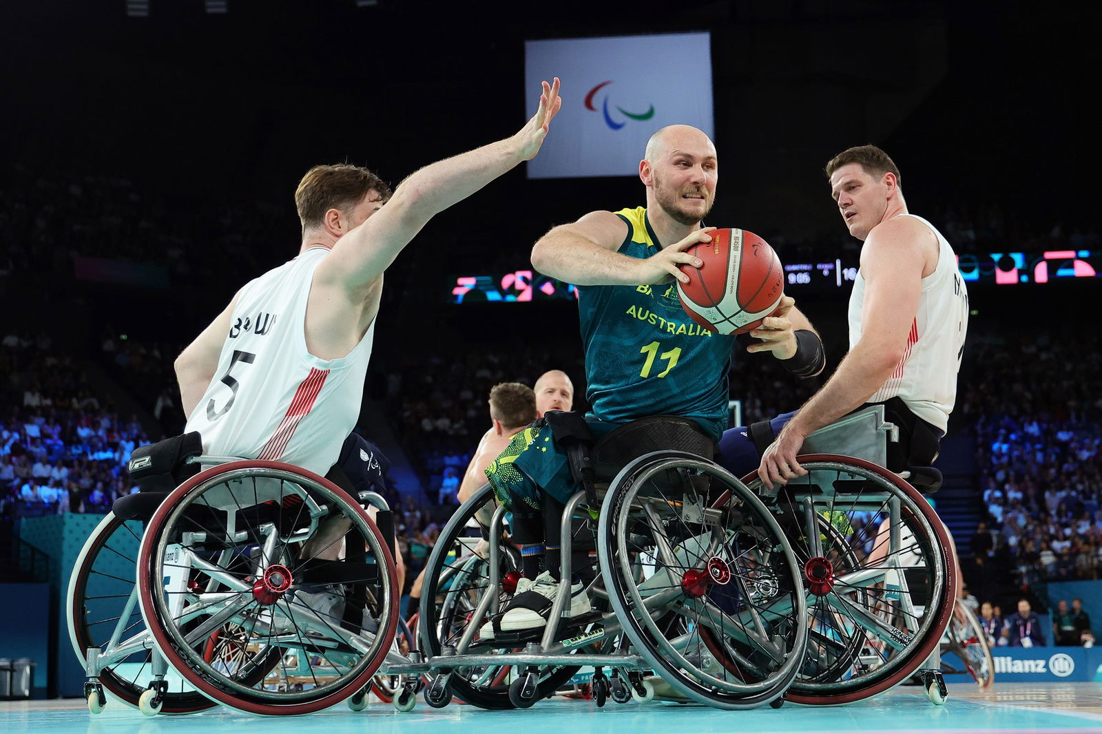 Australia was beaten by Great Britain in the quarterfinal of the wheelchair basketball.