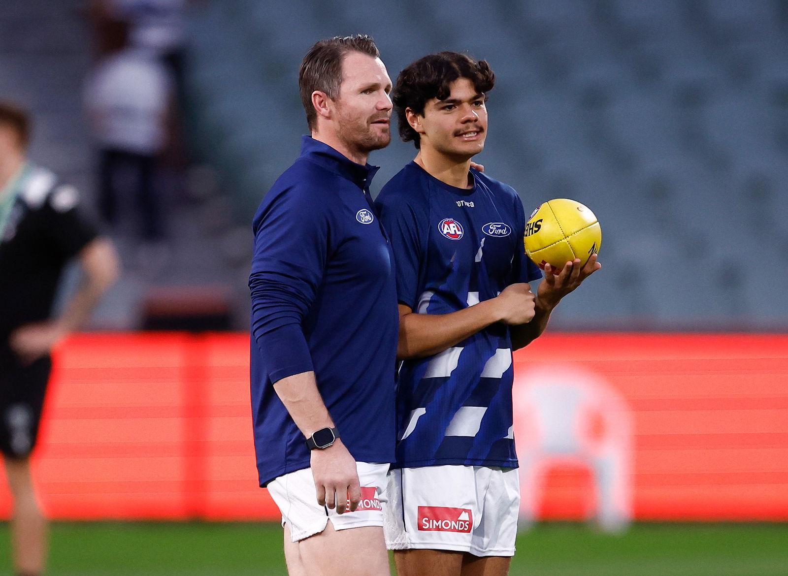 Patrick Dangerfield and Lawson Humphries