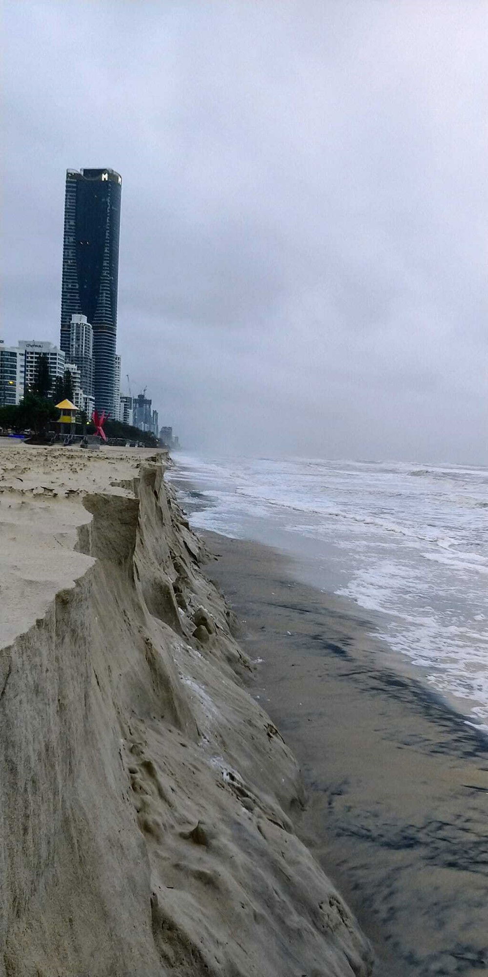 A beach on the Gold Coast.