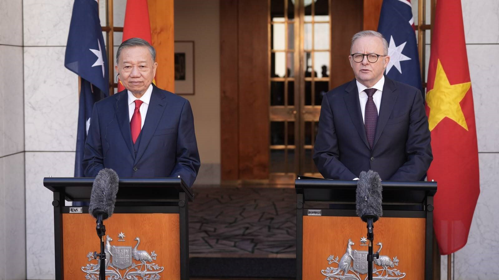 Vietnam President To Lam and Anthony Albnaese