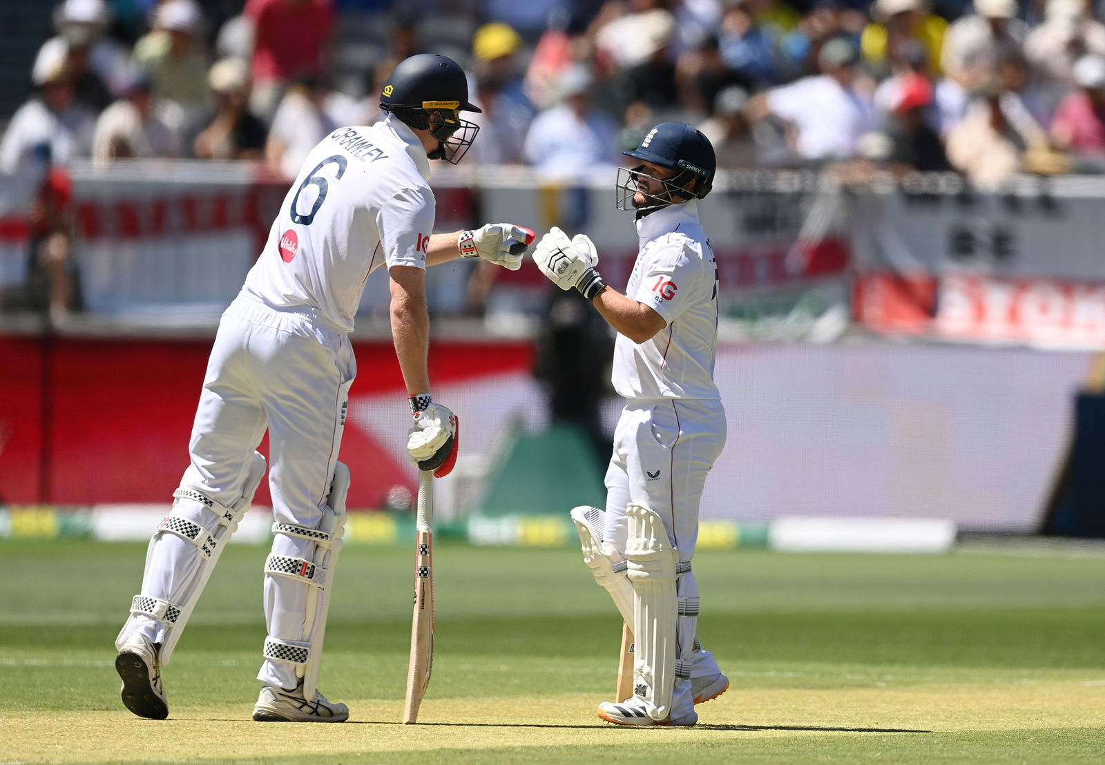 Zak Crawley and Ben Duckett combined for just 21 runs in England's first innings.