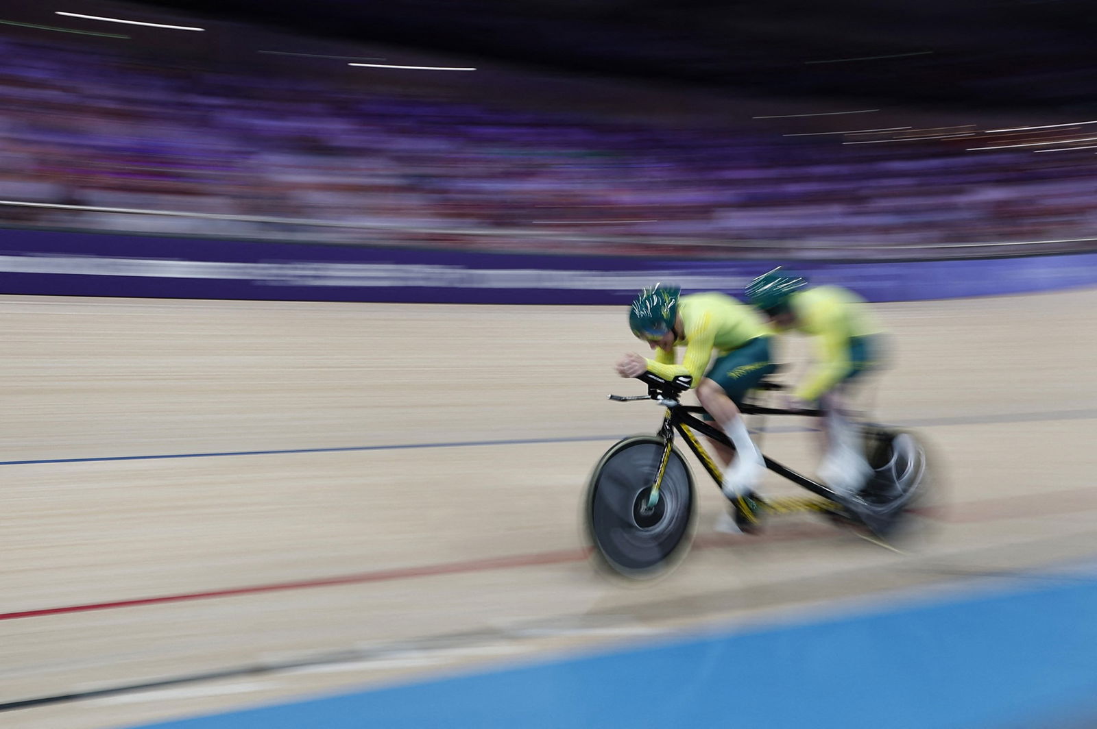 Kane Perris and Luke Zaccaria competing at the Paris Paralympics.