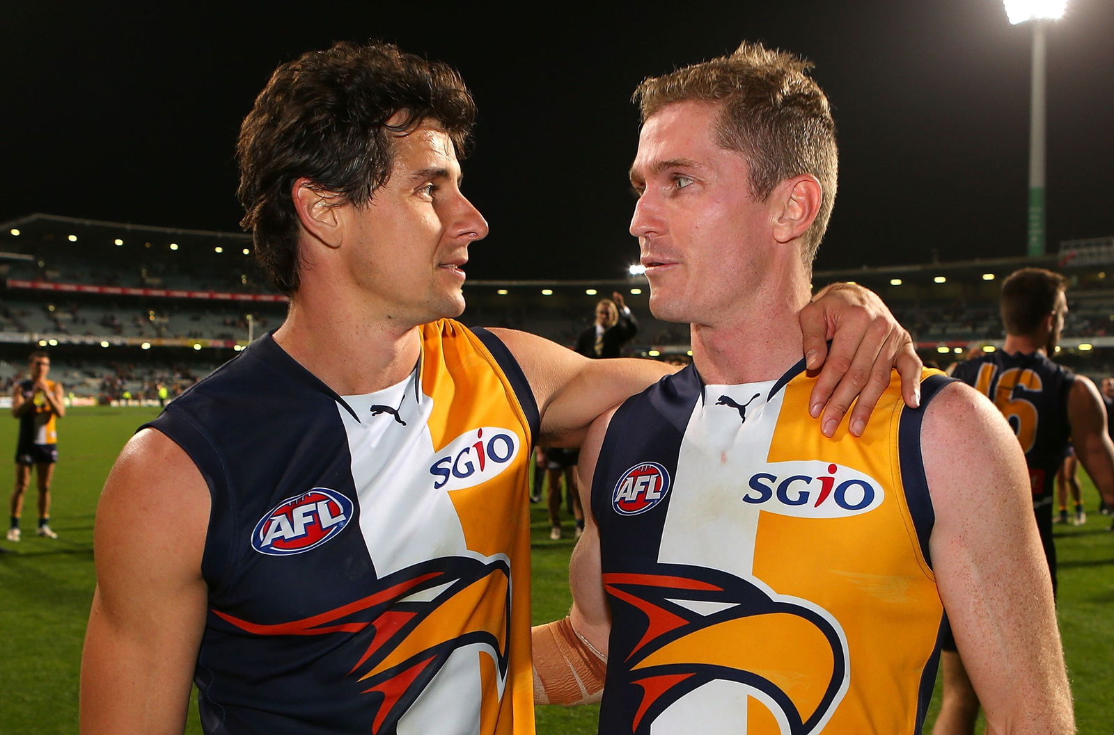 Adam Selwood and Andrew Embley in 2013.