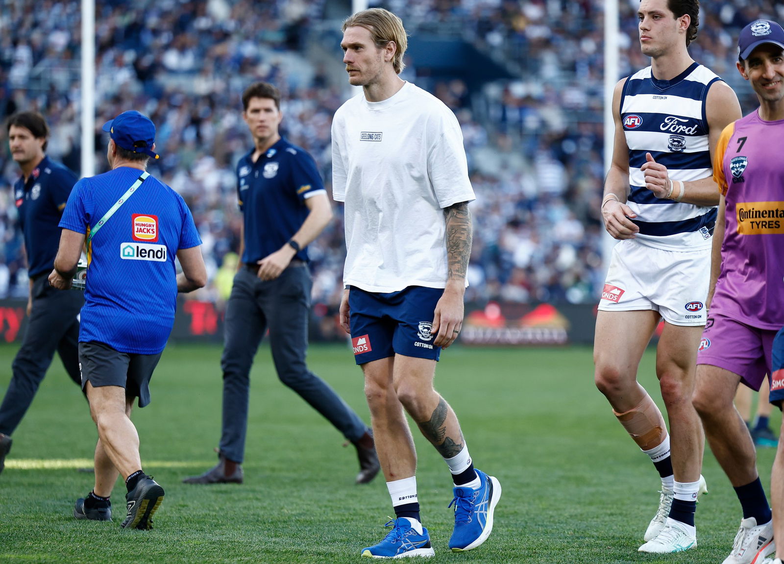 Tom Stewart injured during a game