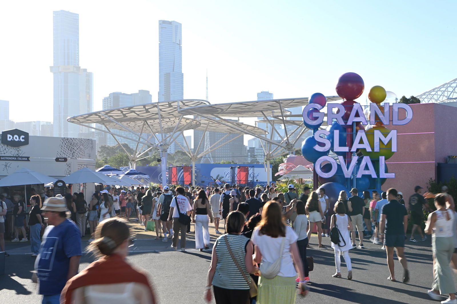 Fans at the Australian Open