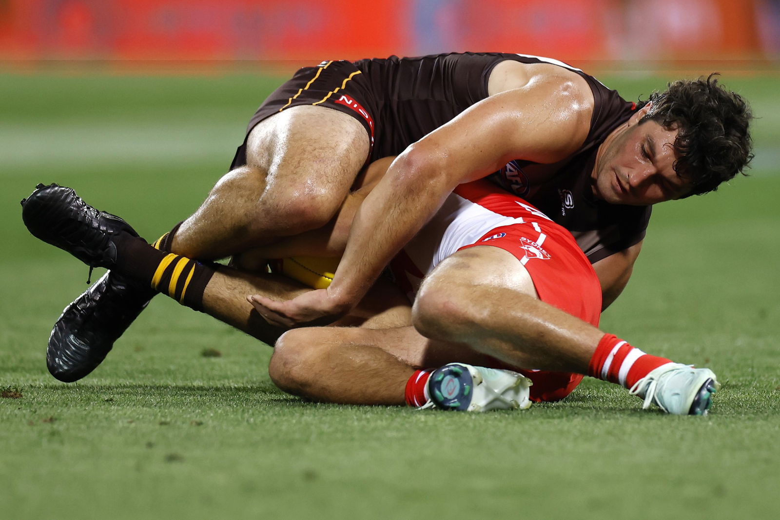 Tom Barrass was excellent in defence for Hawthorn in its 20-point win over Sydney.