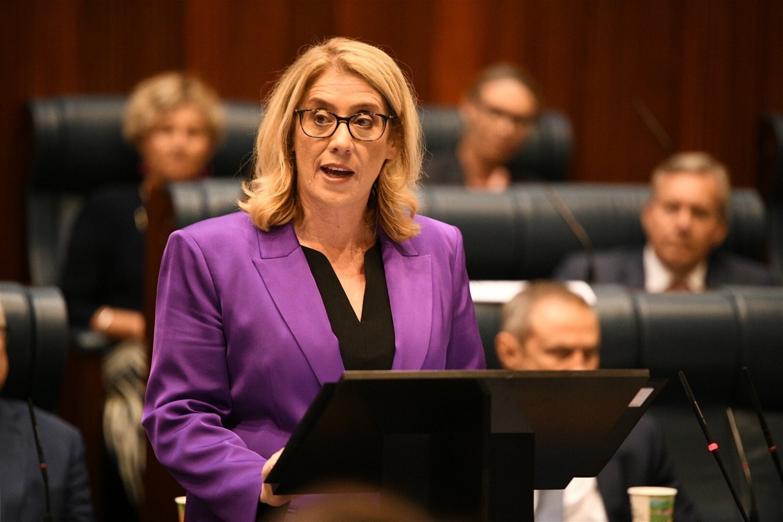 WA Treasurer Rita Saffioti delivers the 2024-25 Budget to parliament
