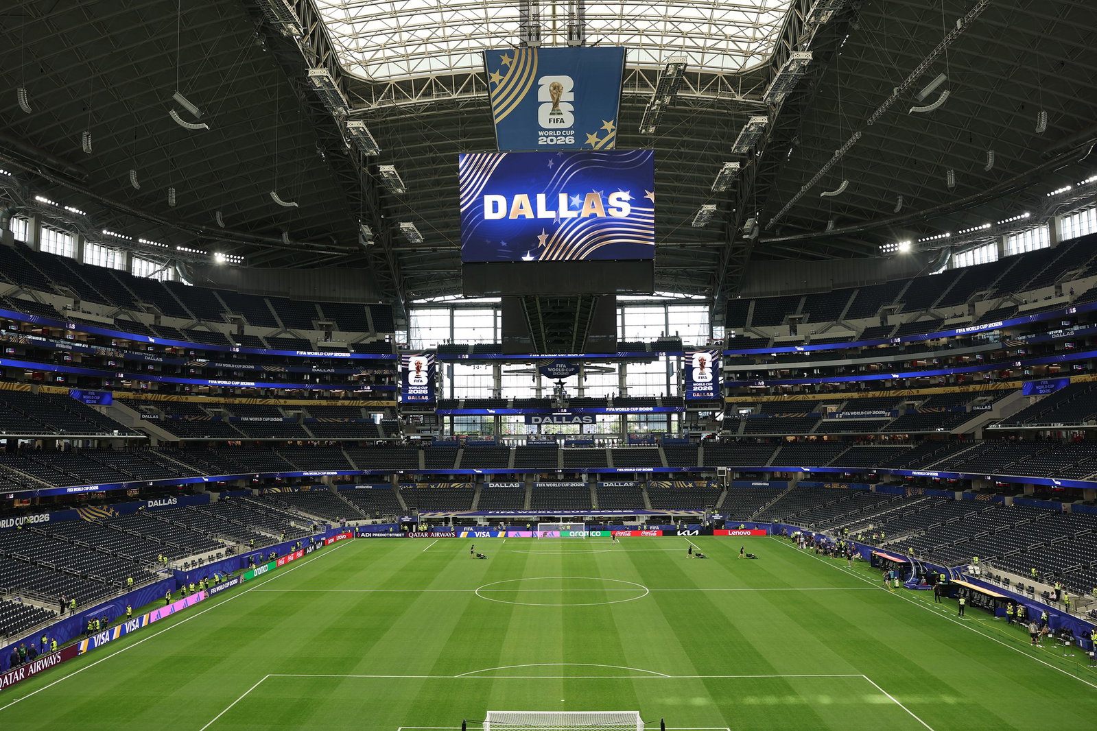 General view inside the stadium before the FIFA World Cup 2026 Round Of 32 match between Cote d'Ivoire and Norway at Dallas Stadium on June 30, 2026 in Arlington, Texas.