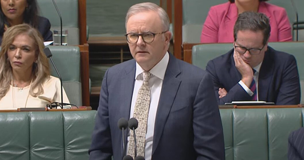 Anthony Albanese not happy in QT