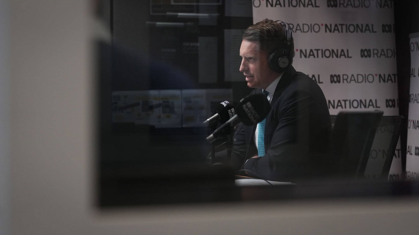 Andrew Hastie beingi nterviewed on ABC's Radio National Breakfast. 