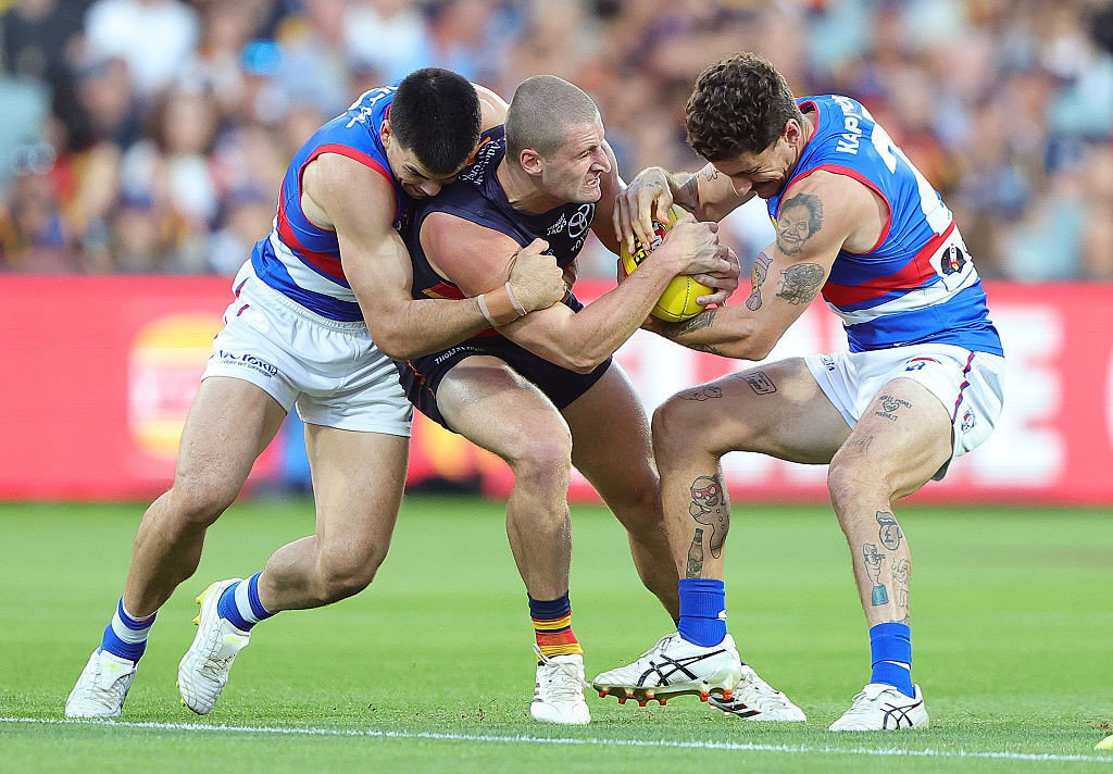 Sam Berry tackled