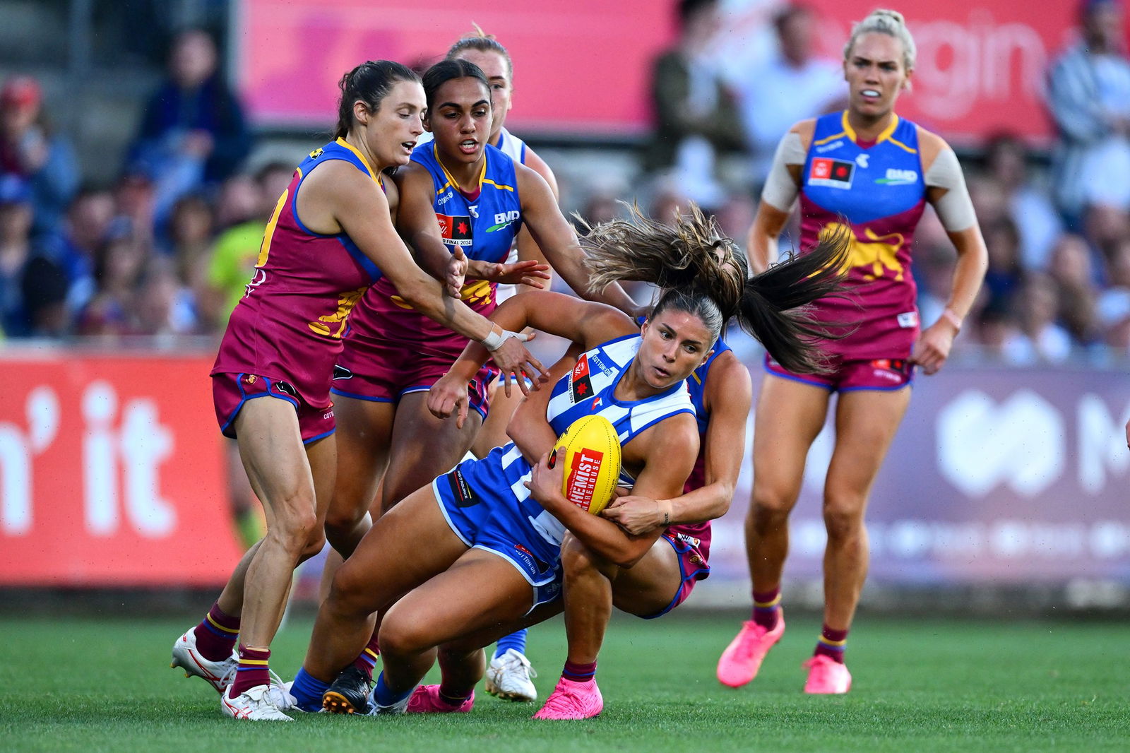 Erika O'Shea is tackled