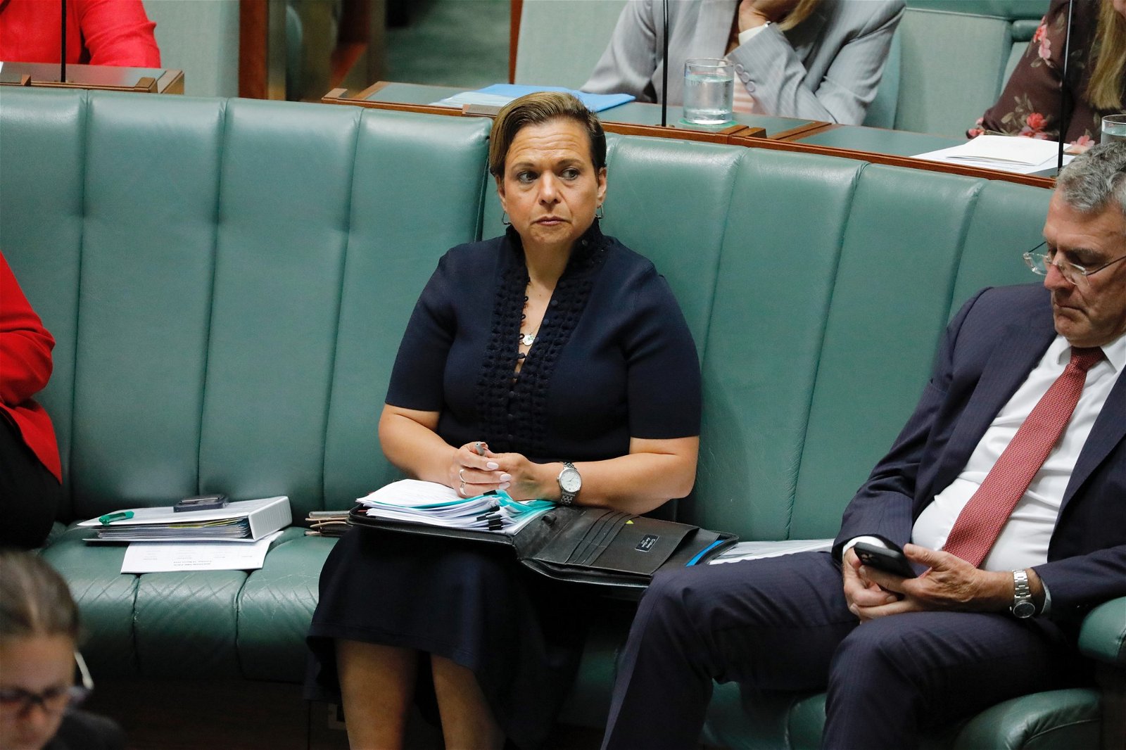 Michelle Rowland sits in the House of Representatives Question Time