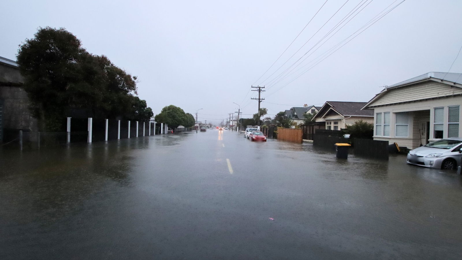 Flooded Bay View Rd, St Kilda