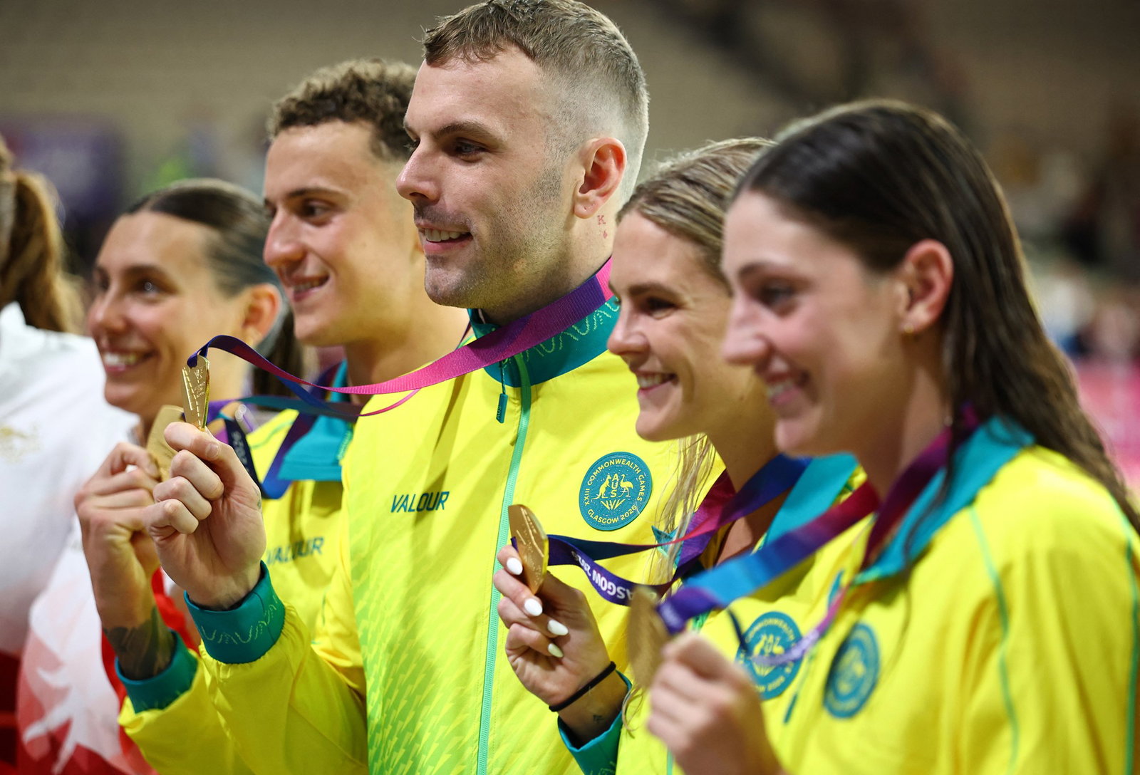 Flynn Southam, Kyle Chalmers, Shayna Jack and Meg Harris