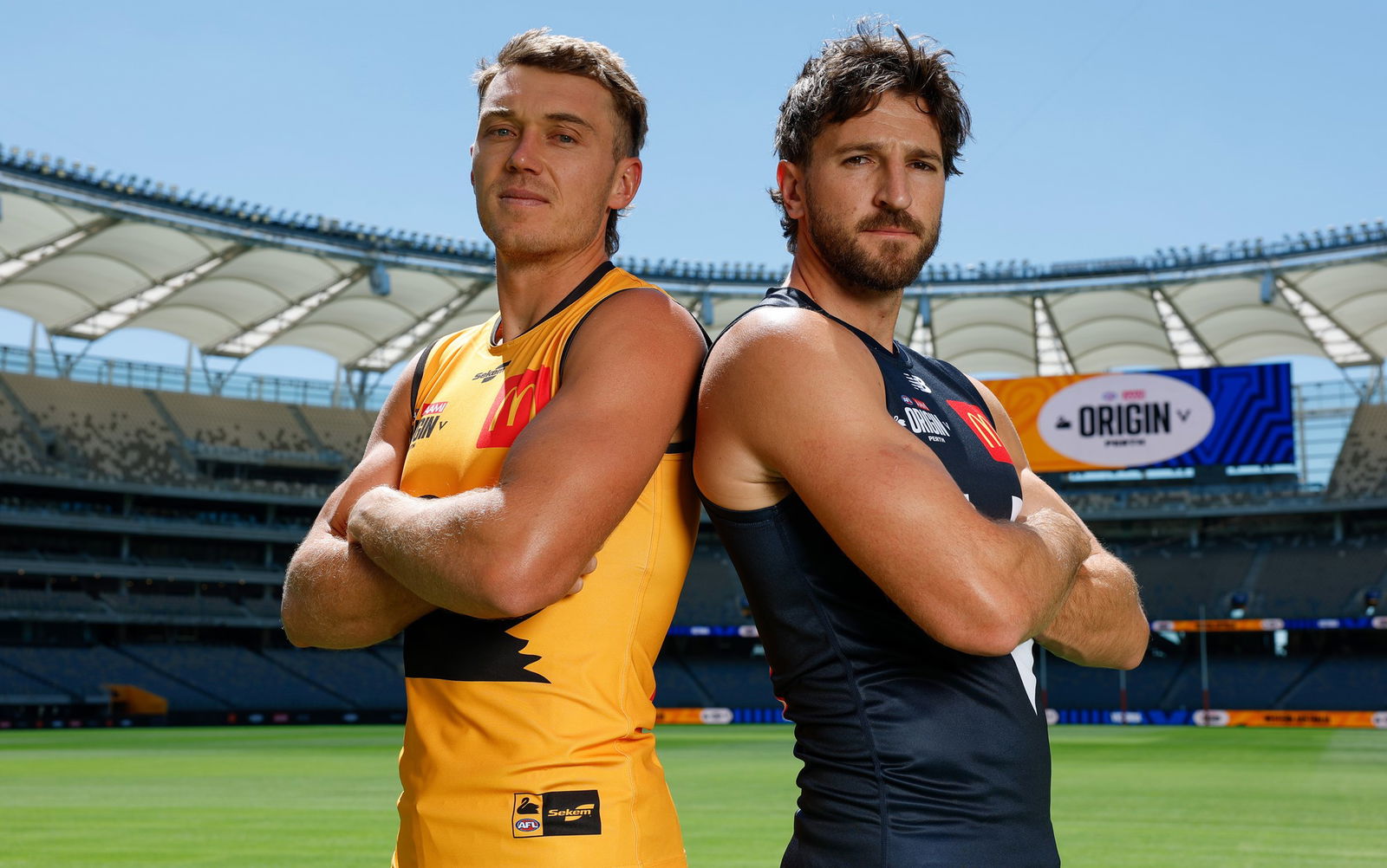 Patrick Cripps y Marcus Bontempelli