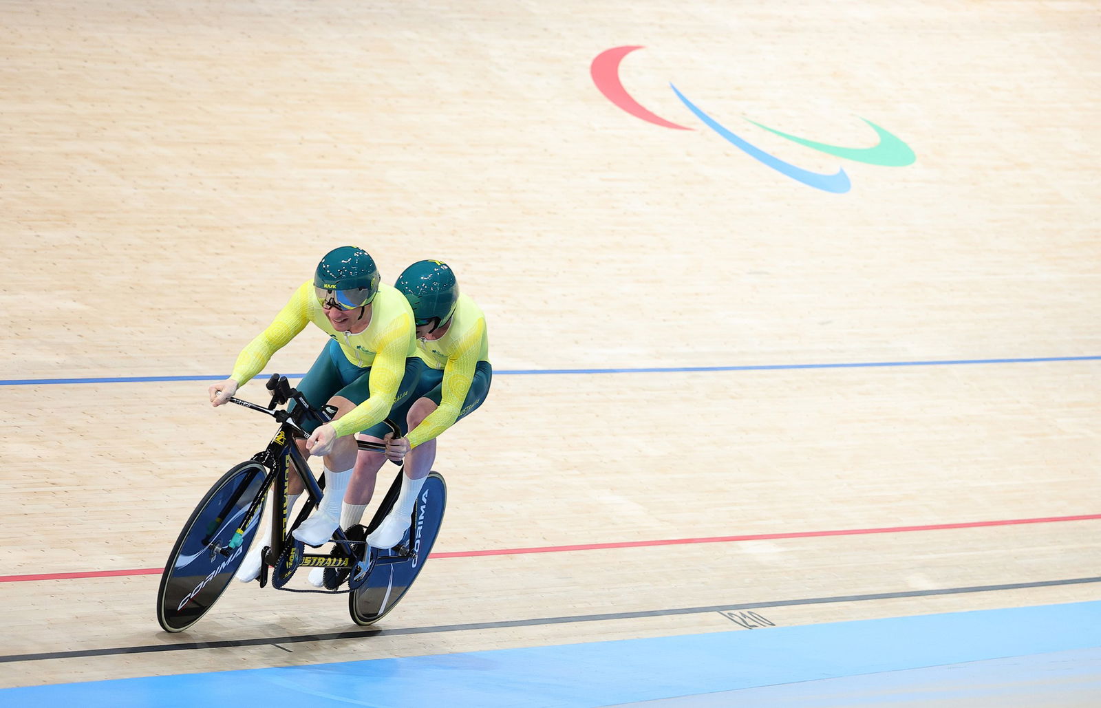 Kane Perris and Luke Zaccaria competing at Paris Paralympics.