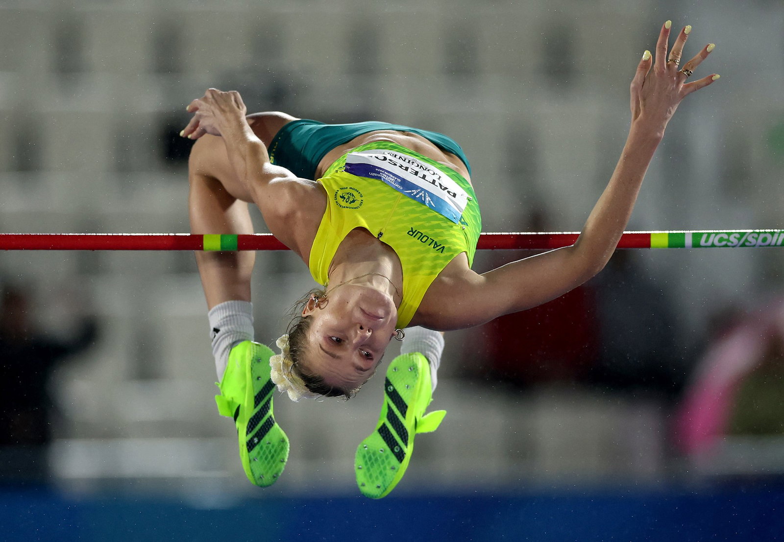 Eleanor Patterson competing at Commonwealth Games.