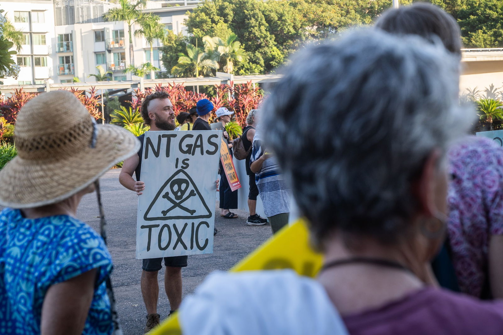 A protest in Darwin