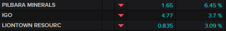 Lithium miners