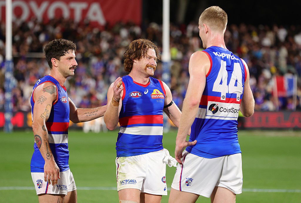Western Bulldogs celebrate