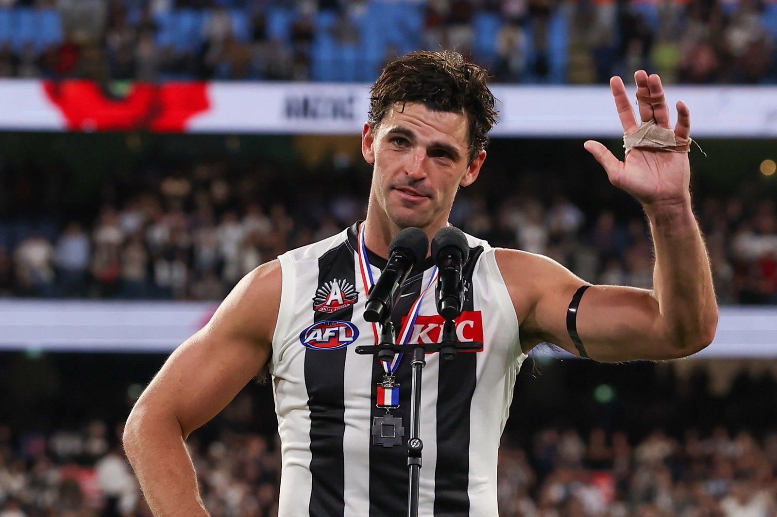 Scott Pendlebury está descansado para o confronto desta noite, apesar de ter sido o melhor em campo no fim de semana passado contra o Essendon.
