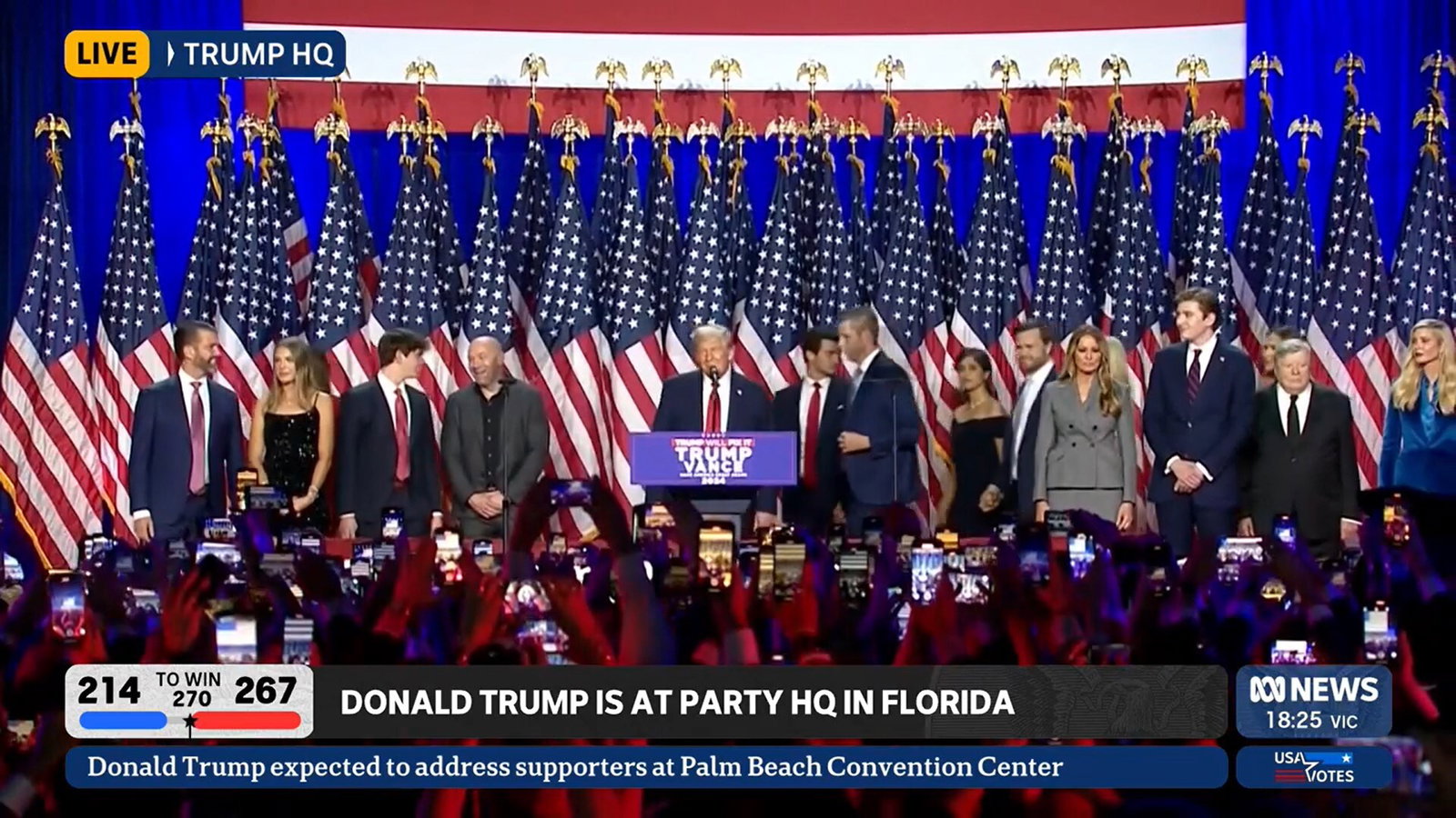 直播回顾：特朗普赢得美国总统大选世界多国领导人发文祝贺- ABC News