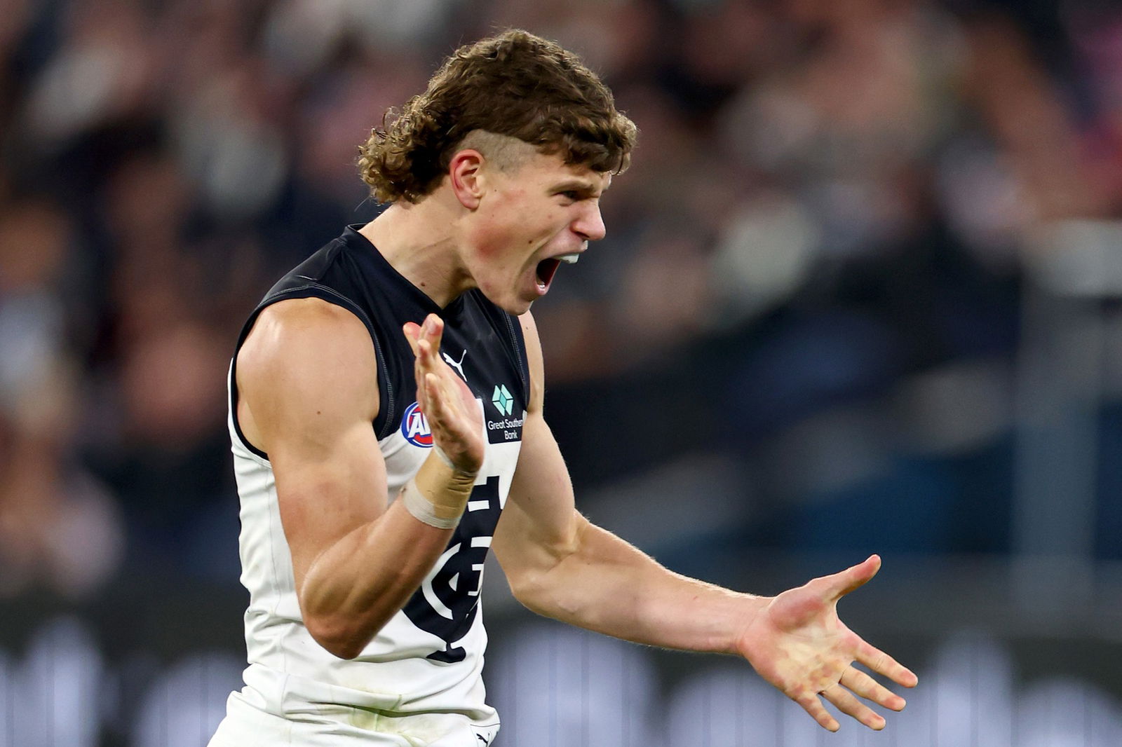 Cooper Lord kicked a huge goal in the final quarter to help Carlton to a 15-point win over St Kilda at the MCG.