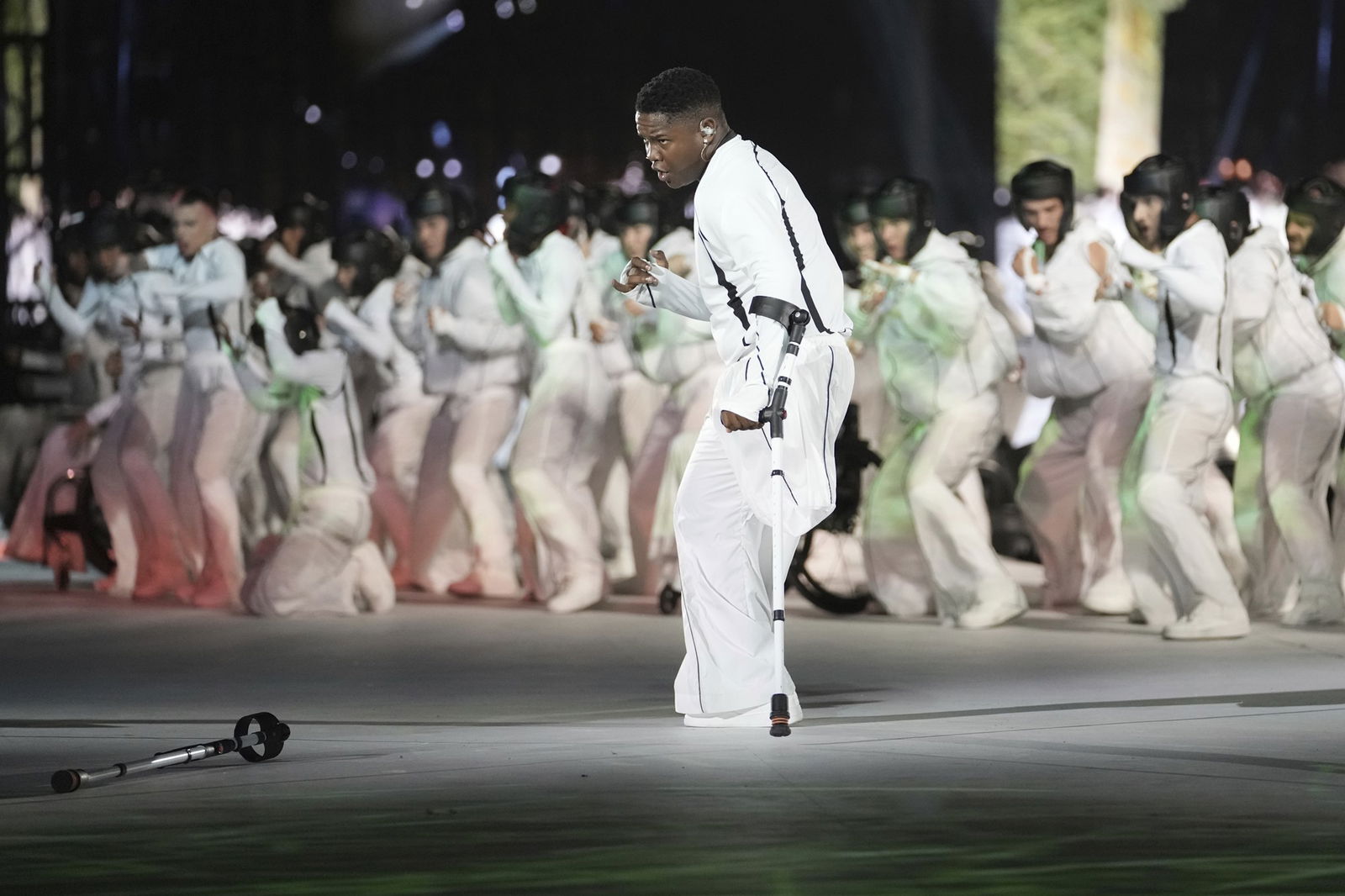 Dancer Musa Motha at the Paris Paralympics Opening Ceremony.