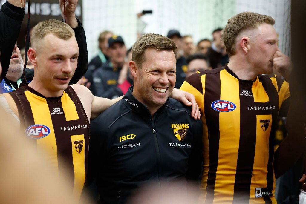 Sam Mitchell smiles