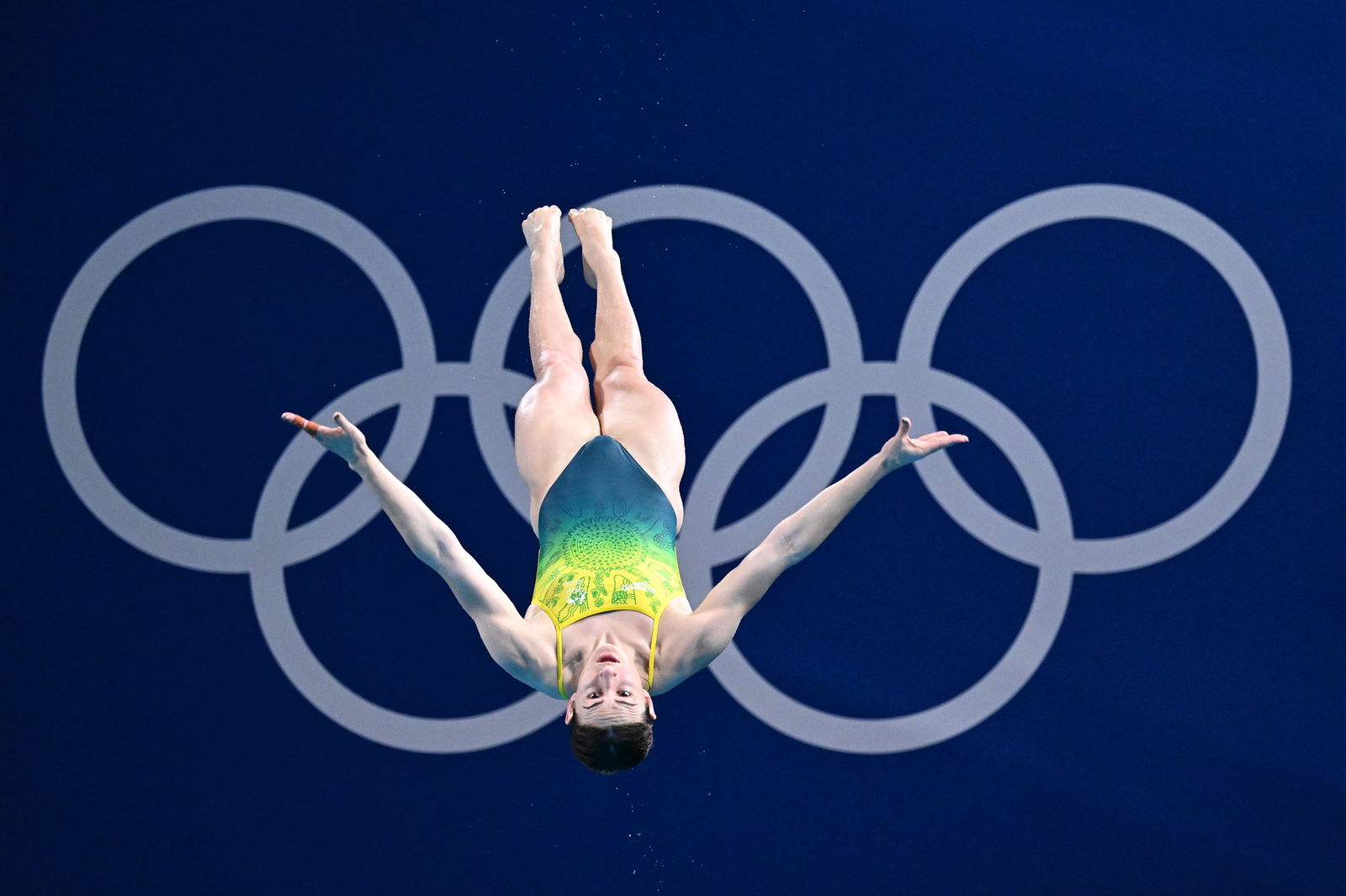 Maddison Keeney of Australia during warm-up ahead of the Womens 3m Springboard Final Diving at the Olympic Aquatics Centre